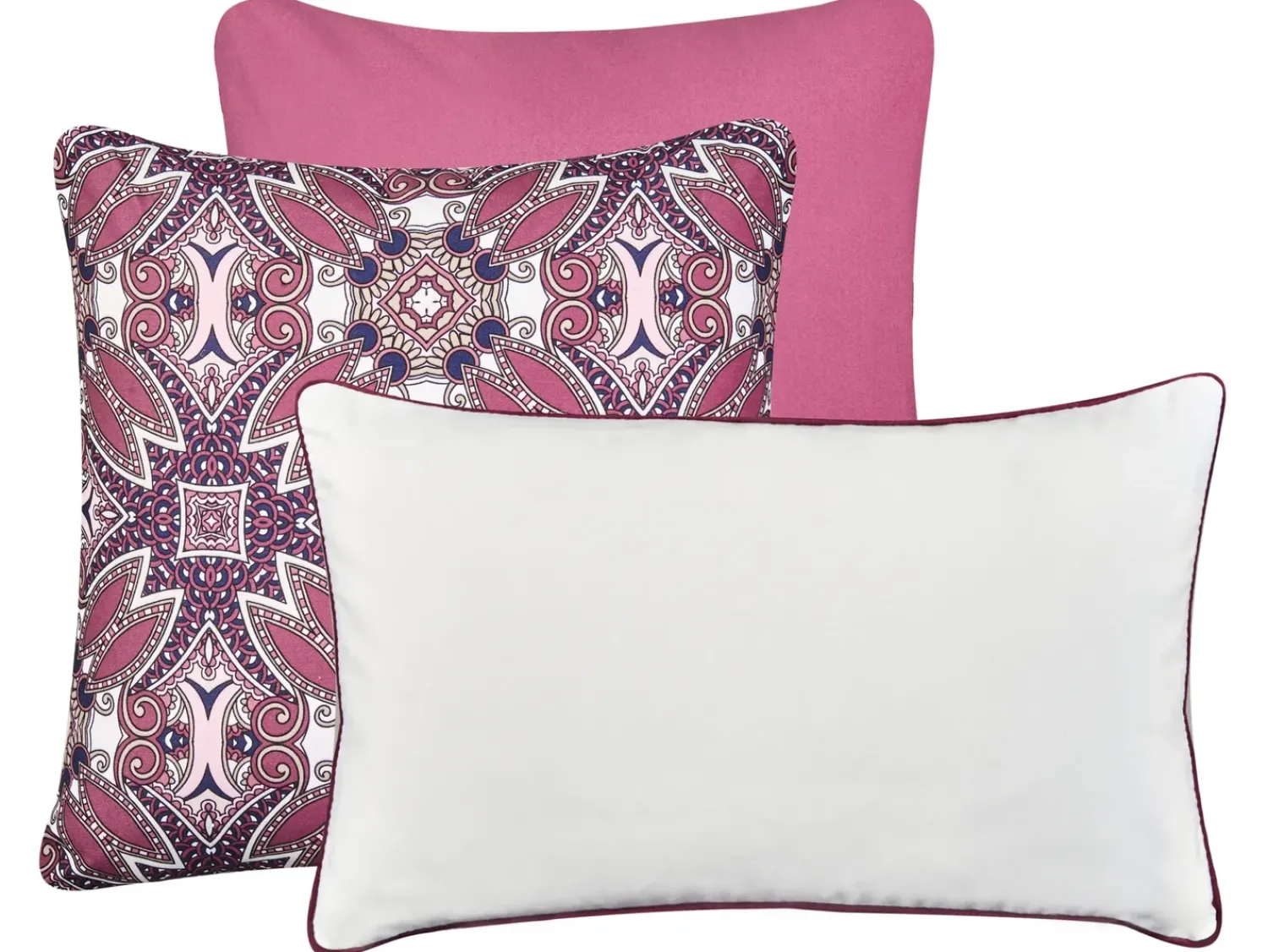 Discount Beliani MIRAGE Trama orientale Multicolore Bianco Multicolore Rosa Viola