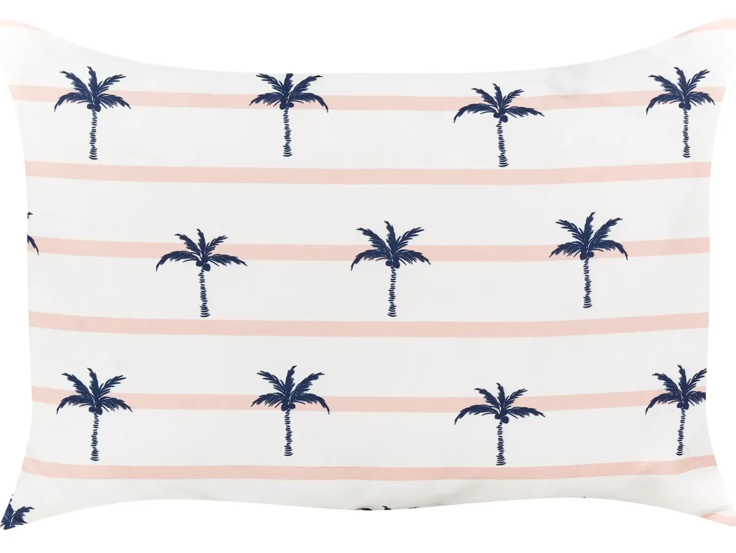 Outlet Beliani Set di 2 cuscini da esterno MOLTEDO A strisce 40 x 60 cm Bianco Bianco Blu Rosa