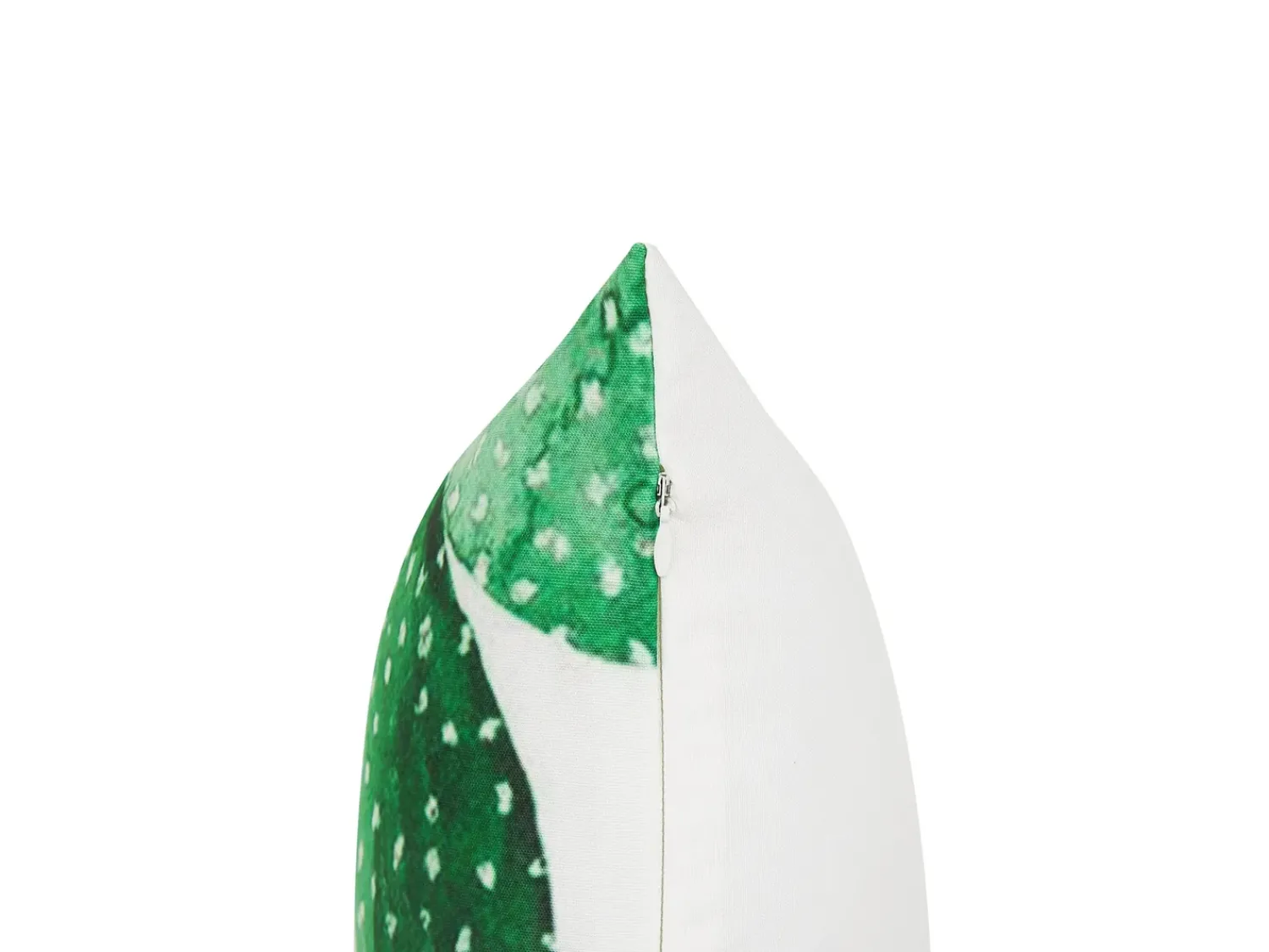 Hot Beliani Set di 2 cuscini da esterno OSTINA Trama di piante 45 x 45 cm Verde Bianco Verde