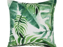 Sale Beliani Set di 2 cuscini da esterno PAVELLI Trama di piante 45 x 45 cm Verde Bianco Verde