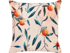 Sale Beliani Set di 2 cuscini da esterno PIALPETTA Trama di piante Arancione Arancione Multicolore