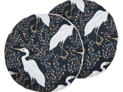 Beliani Set di 2 cuscini da esterno PIANAZZO Trama animale Nero Bianco Grigio Nero