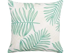 Online Beliani Set di 2 cuscini da esterno POGGIO Trama di piante Verde Beige Verde