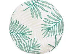 Online Beliani Set di 2 cuscini da esterno POGGIO Trama di piante Verde Beige Verde