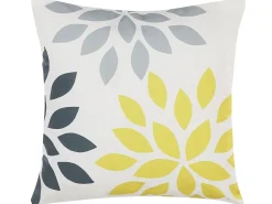 Clearance Beliani Set di 2 cuscini da esterno RIALE Trama floreale 45 x 45 cm Multicolore Bianco Blu Giallo Grigio Multicolore