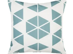 Discount Beliani Set di 2 cuscini da esterno RIGOSA Trama geometrica 45 x 45 cm Azzurro Bianco Blu