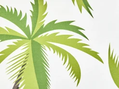 Clearance Beliani SEASIDE Trama di piante Verde Bianco Verde