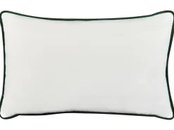 Outlet Beliani Set di 2 cuscini da esterno SWAY Trama geometrica Multicolore Bianco Multicolore Nero Verde