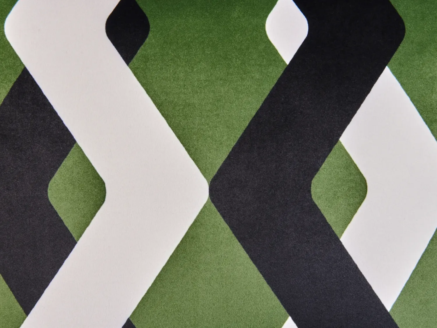 Hot Beliani Set di 2 cuscini da esterno SWAY Trama geometrica Multicolore Bianco Multicolore Nero Verde