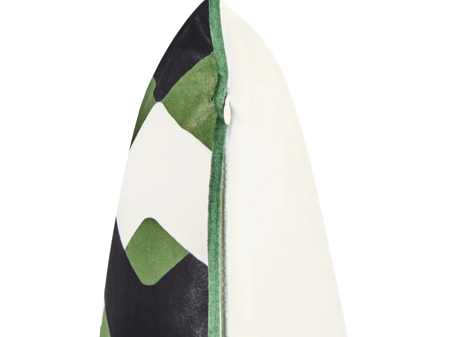 Hot Beliani Set di 2 cuscini da esterno SWAY Trama geometrica Multicolore Bianco Multicolore Nero Verde