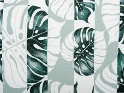 Outlet Beliani Set di 2 cuscini da esterno TERMINI Trama di piante 45 x 45 cm Verde Bianco Verde