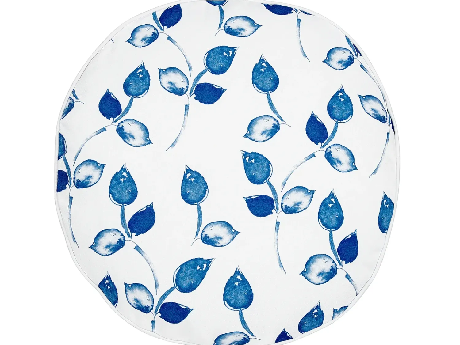 Discount Beliani Set di 2 cuscini da esterno TORBORA Trama di piante Bianco Blu