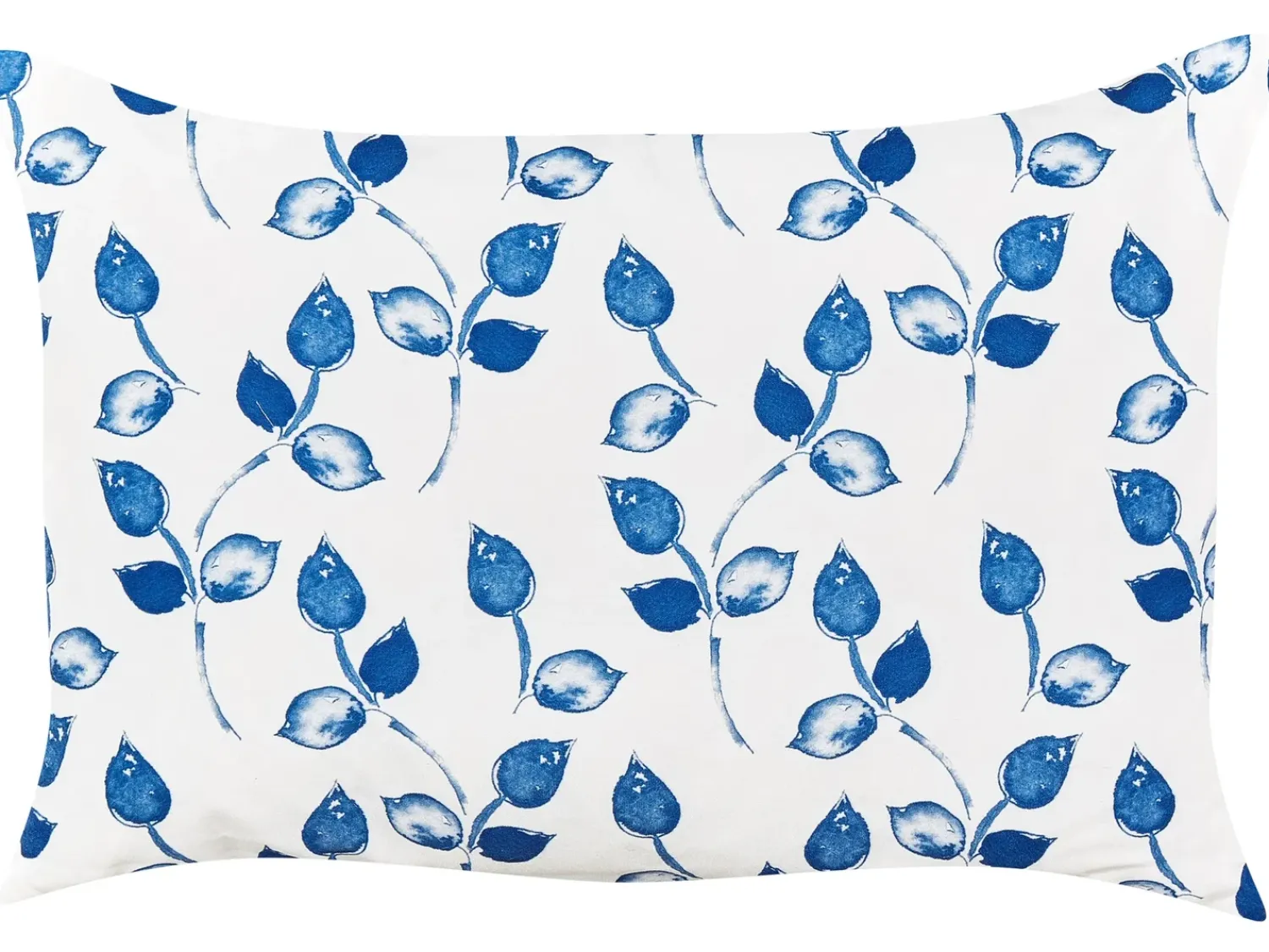 Best Beliani Set di 2 cuscini da esterno TORBORA Trama di piante Bianco Blu