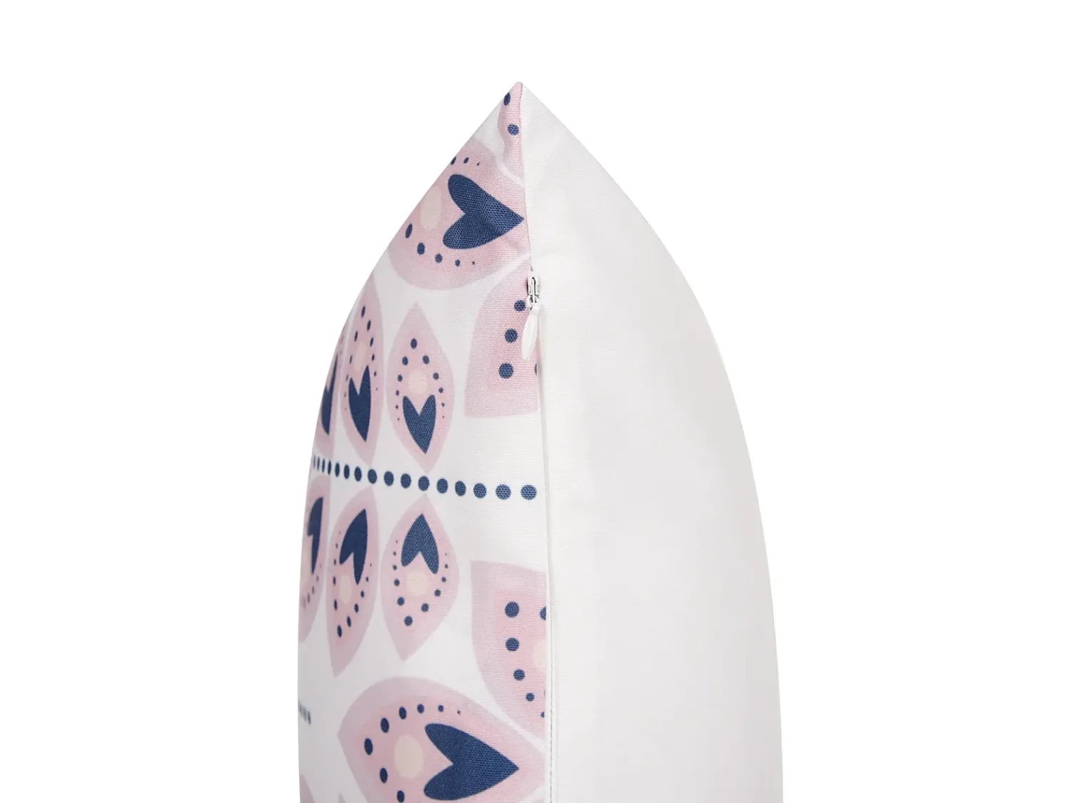 Online Beliani Set di 2 cuscini da esterno TORRETTA Trama di piante Bianco sporco Bianco Nero Rosa