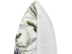 Sale Beliani Set di 2 cuscini da esterno TRANQUI Trama di piante 45 x 45 cm Multicolore Bianco Grigio Multicolore Verde