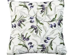 Sale Beliani Set di 2 cuscini da esterno TRANQUI Trama di piante 45 x 45 cm Multicolore Bianco Grigio Multicolore Verde