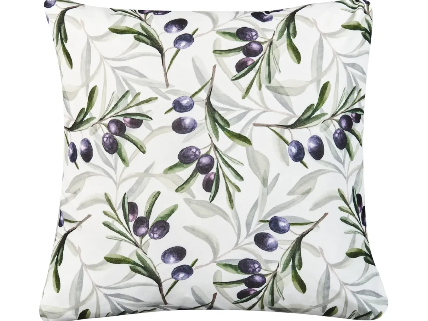 Sale Beliani Set di 2 cuscini da esterno TRANQUI Trama di piante 45 x 45 cm Multicolore Bianco Grigio Multicolore Verde