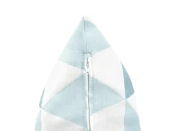 Sale Beliani Set di 2 cuscini da esterno TRIFOS Trama geometrica 40 x 70 cm Blu Bianco Blu