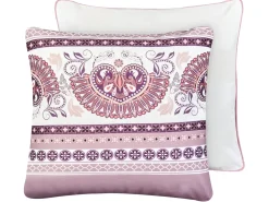 Best Beliani Set di 2 cuscini da esterno TVISTA Trama orientale 45 x 45 cm Viola Bianco Viola