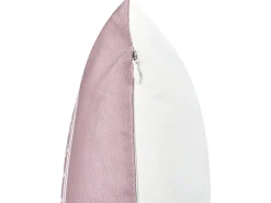 Best Beliani Set di 2 cuscini da esterno TVISTA Trama orientale 45 x 45 cm Viola Bianco Viola