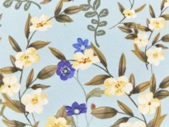 Outlet Beliani Set di 2 cuscini da esterno VALLORIA Trama floreale Azzurro Blu Giallo Verde