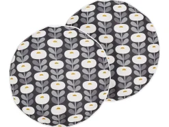 Best Beliani Set di 2 cuscini da esterno VALSORDA Trama geometrica 40 x 40 cm Grigio Bianco Grigio