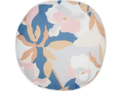 Online Beliani Set di 2 cuscini da esterno VEREZZI Trama floreale Multicolore Bianco Blu Multicolore Rosa