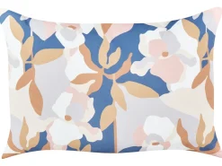 Best Beliani Set di 2 cuscini da esterno VEREZZI Trama floreale Multicolore Bianco Blu Multicolore Rosa