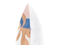 Best Beliani Set di 2 cuscini da esterno VEREZZI Trama floreale Multicolore Bianco Blu Multicolore Rosa