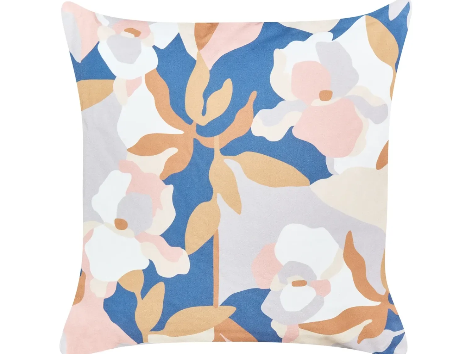 Outlet Beliani Set di 2 cuscini da esterno VEREZZI Trama floreale Multicolore Bianco Blu Multicolore Rosa