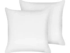 Sale Beliani Set di 2 cuscini da letto TRIGLAV Basso Poliestere 80 x 80 cm Bianco