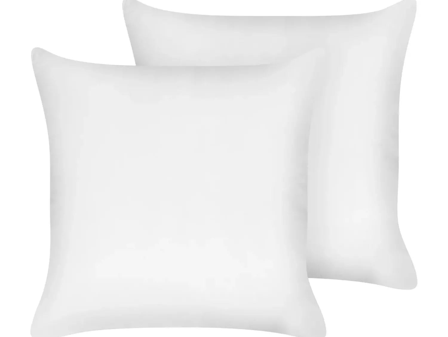Sale Beliani Set di 2 cuscini da letto TRIGLAV Basso Poliestere 80 x 80 cm Bianco