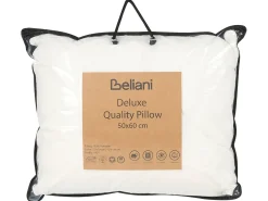 Hot Beliani Set di 2 cuscini da letto TRIGLAV Alto Poliestere 50 x 60 cm Bianco
