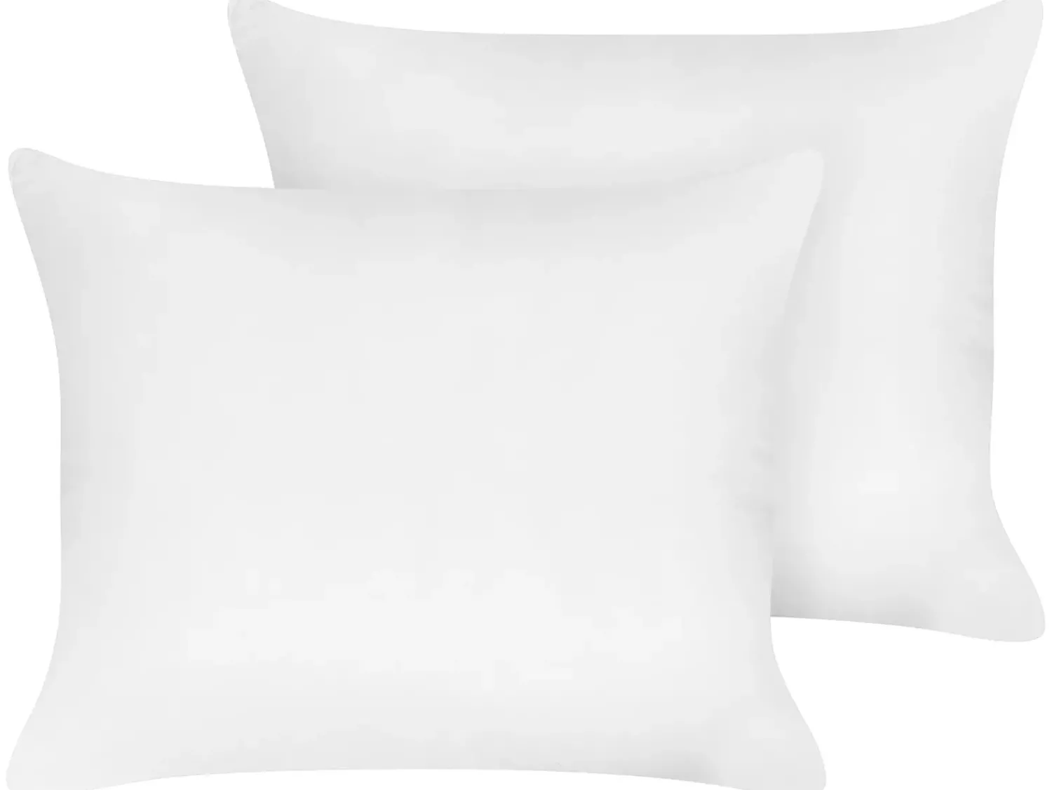 Hot Beliani Set di 2 cuscini da letto TRIGLAV Alto Poliestere 50 x 60 cm Bianco
