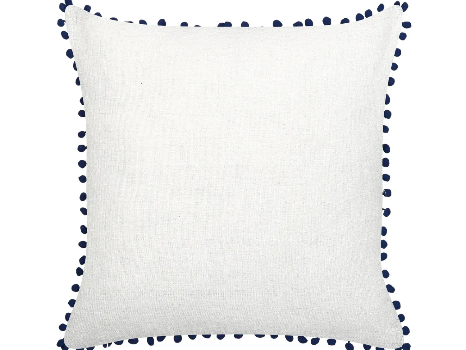 Best Beliani Set di 2 cuscini DANDELION 45 x 45 cm Blu scuro Trama di piante Bianco Blu