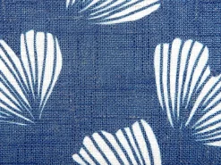 Best Beliani Set di 2 cuscini DANDELION 45 x 45 cm Blu scuro Trama di piante Bianco Blu