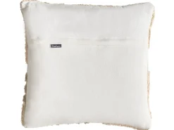 Beliani Set di 3 cuscini decorativi ALSTONIA Cotone 30 x 50 cm 45 x 45 cm Beige Trama astratta Bianco Beige