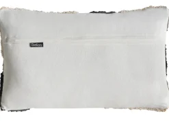 Discount Beliani Set di 3 cuscini decorativi ALSTONIA Cotone 30 x 50 cm 45 x 45 cm Nero Trama astratta Bianco Beige Nero