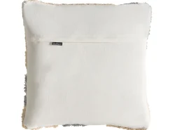 Clearance Beliani Set di 3 cuscini decorativi ALSTONIA Cotone 30 x 50 cm 45 x 45 cm Grigio Trama astratta Bianco Beige Grigio