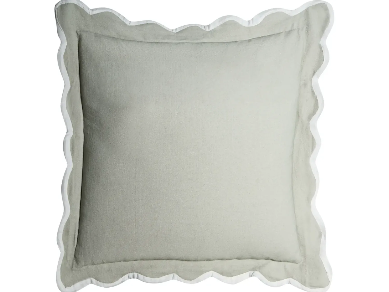 Online Beliani Set di 3 cuscini decorativi CANARIUM Cotone 30 x 50 cm 45 x 45 cm Verde Tinta unita Bianco Verde