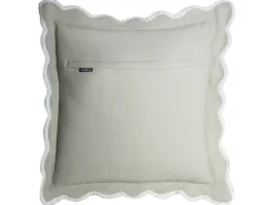 Online Beliani Set di 3 cuscini decorativi CANARIUM Cotone 30 x 50 cm 45 x 45 cm Verde Tinta unita Bianco Verde