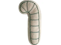 Outlet Beliani Set di 3 cuscini decorativi JOLLYTRIO Velluto 35 x 70 cm 40 x 60 cm 40 x 40 cm Beige chiaro Modello natalizio Beige Verde