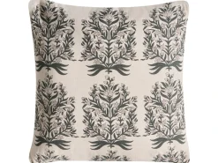 Hot Beliani Set di 3 cuscini decorativi MYRISTICA Cotone 30 x 50 cm 45 x 45 cm Trama floreale Beige