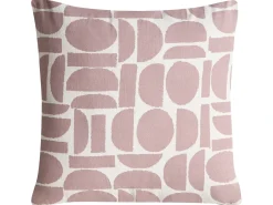 Beliani Set di 3 cuscini decorativi PENTACE Cotone 30 x 50 cm 45 x 45 cm Tinta unita Rosa