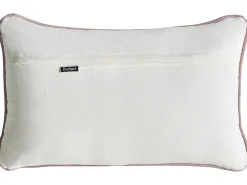 Beliani Set di 3 cuscini decorativi PENTACE Cotone 30 x 50 cm 45 x 45 cm Tinta unita Rosa