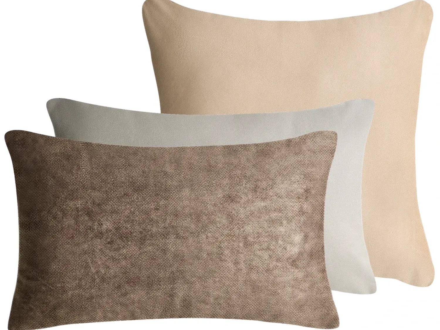 Clearance Beliani Set di 3 cuscini decorativi VATICA Velluto 30 x 50 cm 45 x 45 cm Tinta unita Multicolore