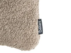 Beliani Set di 3 cuscini decorativi WINTERLAND Bouclé 30 x 35 cm 45 x 25 cm Tortora Modello natalizio Beige Verde