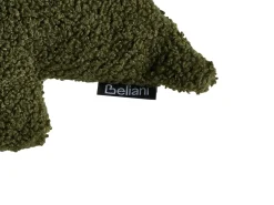 Beliani Set di 3 cuscini decorativi WINTERLAND Bouclé 30 x 35 cm 45 x 25 cm Tortora Modello natalizio Beige Verde