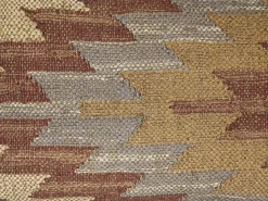Beliani DEEPOR Iuta 45 x 45 cm Multicolore Trama orientale Beige Rosso Multicolore Verde