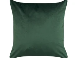 Hot Beliani Set di 2 cuscini DELICIOSA Velluto 45 x 45 cm Verde scuro Trama di piante Oro Verde